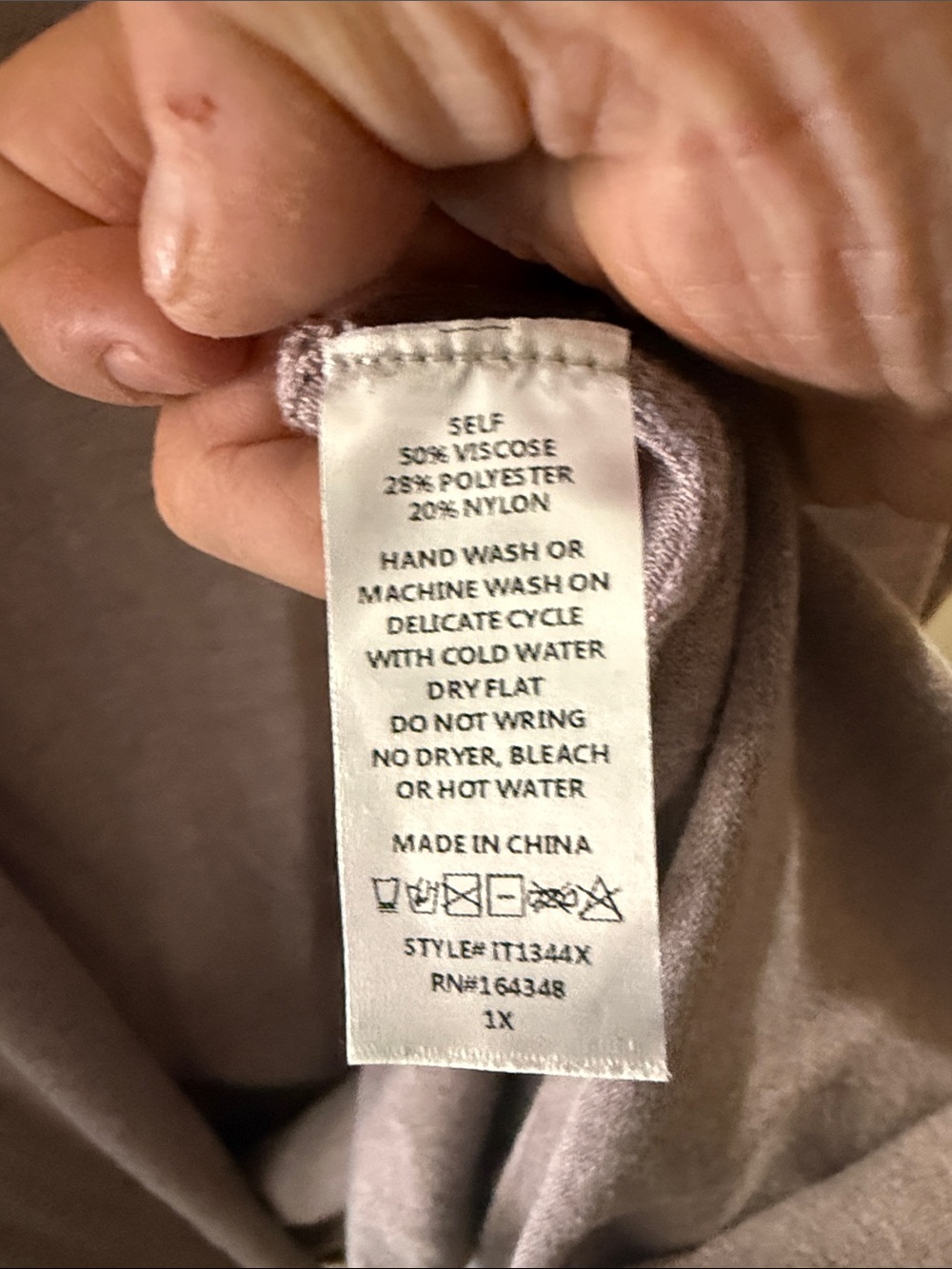 First Love Long Open Cardigan in Mauve Taupe - Picture 2 of 4